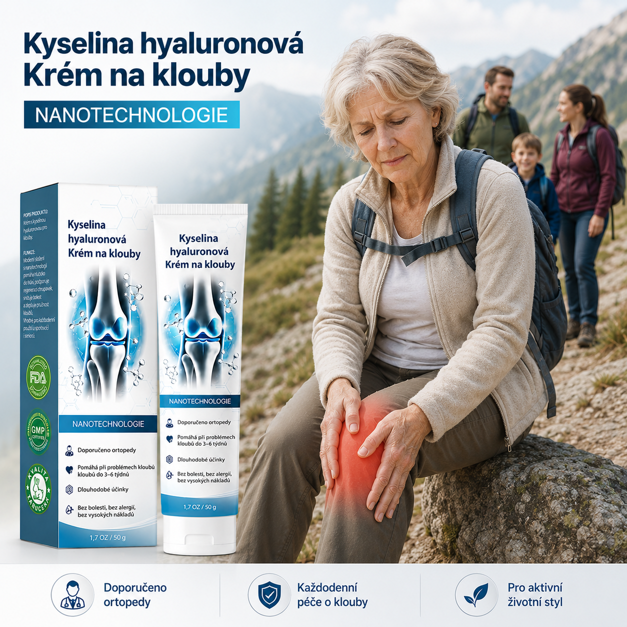 Hyaluronový kloubní krém